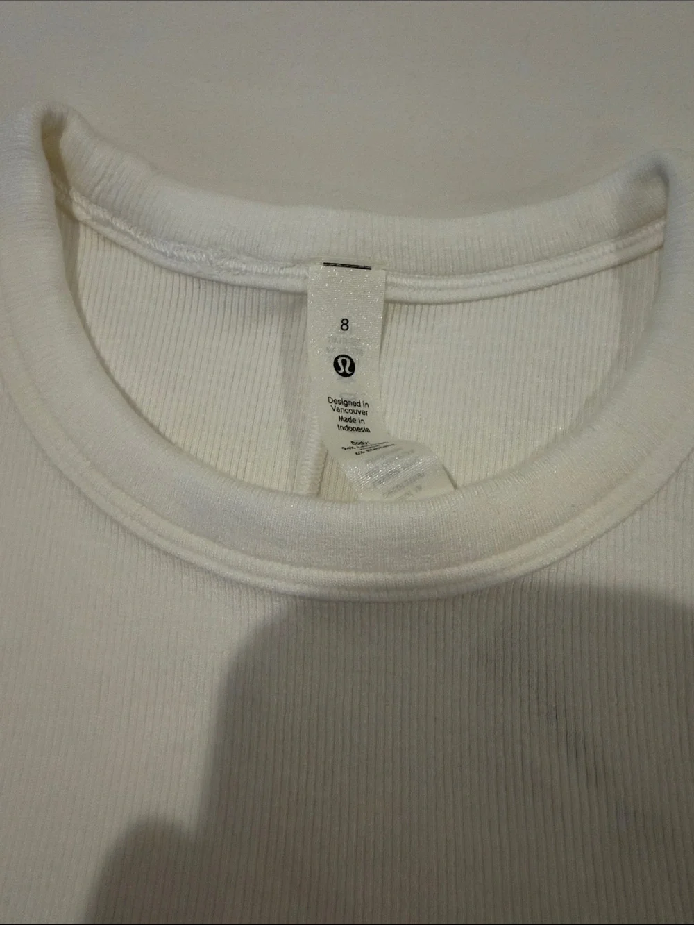 Lululemon Hold Tight Crewneck Tank Top White size 8